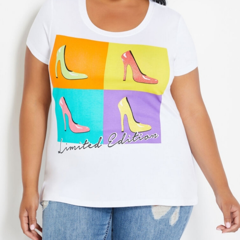 High Heel Pop Art Tee Shirt